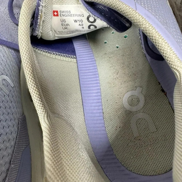 On Running Cloud X Size 10 Purple Lavender Athletic Sneakers - Picture 9 of 9